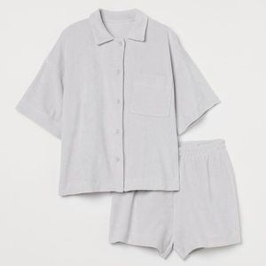 Light Mauve H&M Terry Pjs Set
